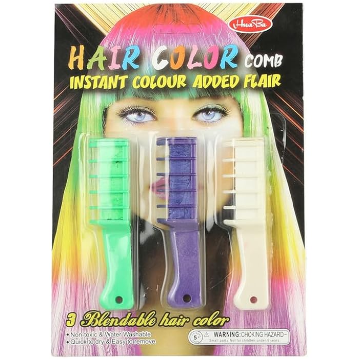 Hair Color 3 Colors For Girls - Multicolor 15069 - Image 1